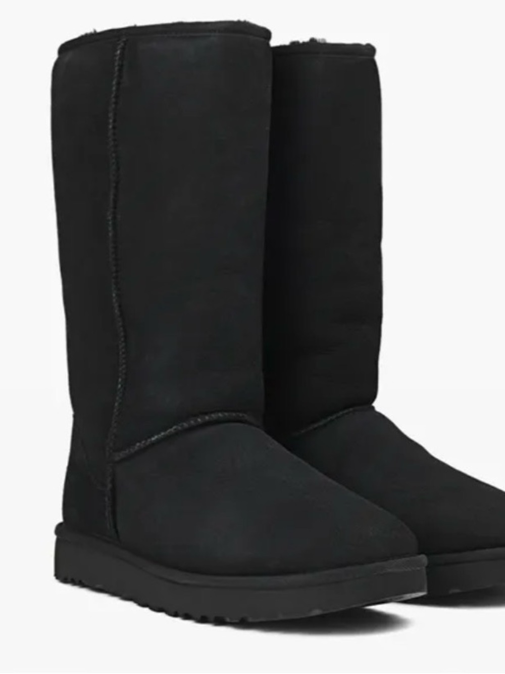 UGG Classic Tall Black Suede Boots - Women's